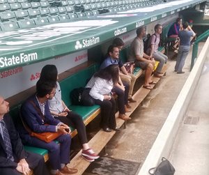 About 15 mentor-mentee pairs from the Lesbian and Gay Bar Association of Chicago's mentoring program got a private tour of Wrigley Field on Sept. 22, right before the Chicago Cubs started the playoffs. The tour kicked off the 2016-2017 program and was the first time the mentors and mentees met this school year. LAGBAC offers mentors to law students and lawyers in their first two years of practice. The mentor-mentee pairs commit to meeting or talking at least once a month during the school year.